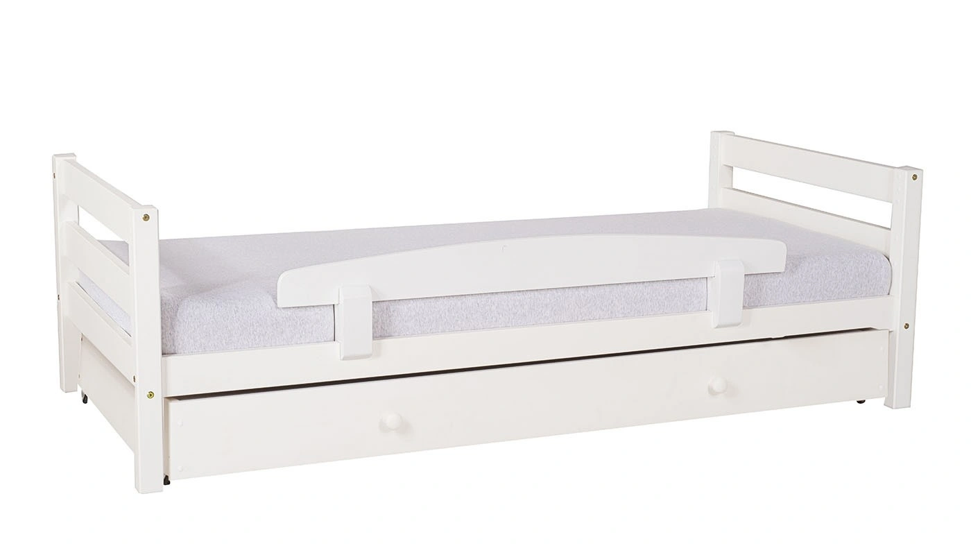 מיטת ילדים מיקה עם ארגז רוחב 80 ס"מ | ללא מעקה אחורי